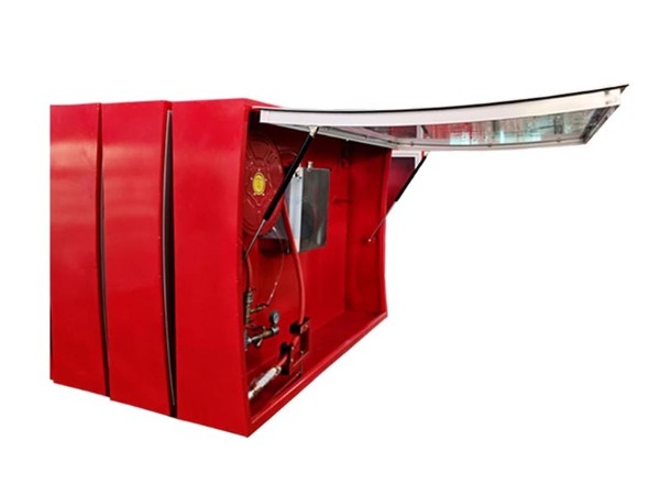 弧形液压杆上翻门泡沫消火栓箱