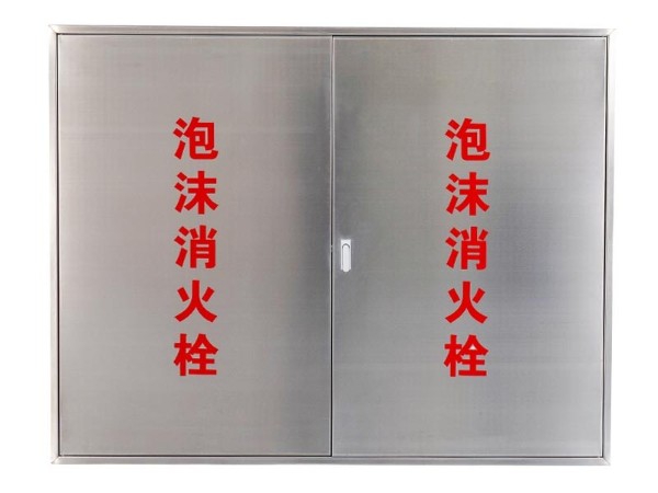平开2门全钢泡沫消火栓箱